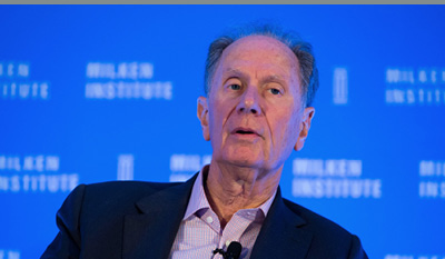 David Bonderman, co-founder and chairman of TPG Holdings LP, speaks at the Milken Institute Asia Summit in Singapore, on Friday, Sept. 16, 2016.